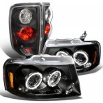 2005 Ford F150 Black Projector Headlights and Tail Lights