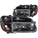 1999 Ford Explorer Headlights and Corner Lights Black