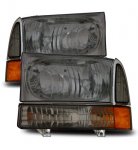 2001 Ford F350 Super Duty Crystal Headlights and Corner Lights Smoked