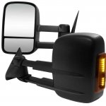 1998 Chevy Tahoe Black Power Heated LED Signal Towing Mirrors