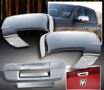 Dodge Ram 2500 2010-2012 Chrome Mirror Covers and Tailgate Handle Cover