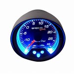 Black 2 Inches Boost Gauge