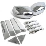 2009 Chrysler 300 Chrome Side Mirror Covers with Door Handles and Pillars