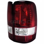 GMC Yukon XL 2000-2006 Red and Clear Tail Lights