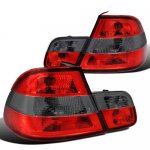 2000 BMW 3 Series Coupe Custom Tail Lights Red and Smoked