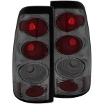 Chevy Silverado 1500HD 2001-2002 Smoked Custom Tail Lights