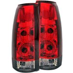 2000 Cadillac Escalade Red and Smoked Custom Tail Lights
