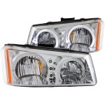 2006 Chevy Silverado 3500 Clear Halo Headlights LED