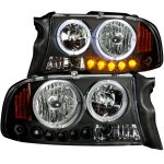 2002 Dodge Dakota Halo Headlights Black LED