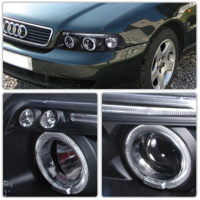 audi a4 halo headlights