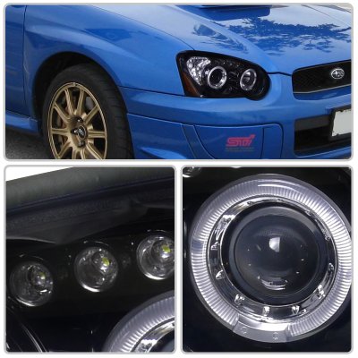 subaru impreza halo headlights