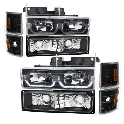 1998 gmc sierra halo headlights