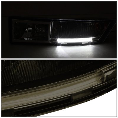 Cadillac Escalade 2007-2014 Smoked Fog Lights LED DRL | A135A0M5103 ...