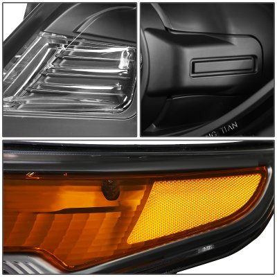 Ford Explorer 2011-2015 Black Projector Headlights | A1356RRV101