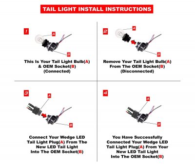 Ford F350 Super Duty 1999-2007 Clear LED Tail Lights | A135YG26109