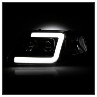 Ford F150 1997-2003 Black Tube DRL Projector Headlights | A103BYJA101 ...