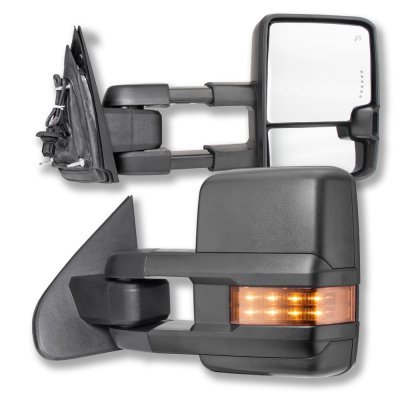 Chevy Colorado 2015-2019 Towing Mirrors LED Lights Power Heated
