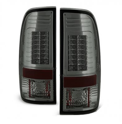 Ford F350 Super Duty 2008-2014 Smoked LED Tail Lights | A103H4KW109