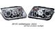 VW Jetta 1999-2004 Clear CCFL Halo Projector Headlights