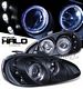 Mazda MX3 1992-1996 Black Dual Halo Projector Headlights