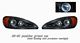 Pontiac Grand AM 1999-2005 Black Halo Projector Headlights