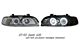 BMW E39 5 Series 1997-2003 Smoked Dual CCFL Halo Projector Headlights