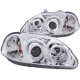 Honda Civic 1996-1998 Clear Projector Headlights with Halo