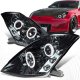 Nissan 350Z 2003-2005 Smoked Halo Projector Headlights with LED