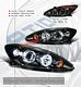 Toyota Camry 2002-2004 Black Dual Halo Projector Headlights