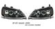 Honda Civic 2001-2003 Black Halo Projector Headlights