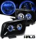 Ford Mustang 2005-2009 Black Dual Halo Projector Headlights