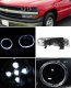 Chevy Silverado 1999-2002 Black LED Halo Projector Headlights