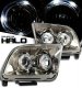 Ford Mustang 2005-2009 Smoked Dual Halo Projector Headlights