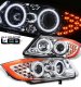 BMW E90 Sedan 3 Series 2006-2008 Clear CCFL Halo Projector Headlights with LED Corner Lights