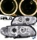 BMW 3 Series Coupe 2002-2005 Depo Clear Halo Projector Headlights