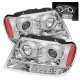 Jeep Grand Cherokee 1999-2004 Chrome Projector Headlights Halo LED