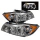 BMW 3 Series E90 Sedan 2006-2008 Clear Dual Halo Projector Headlights