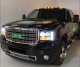 GMC Sierra 2500HD 2007-2014 Black CCFL Halo Projector Headlights with LED