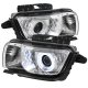 Chevy Camaro 2010-2012 Clear CCFL Halo Projector Headlights