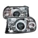 Dodge Dakota 1997-2004 Clear CCFL Halo Projector Headlights