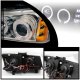 Chevy Avalanche 2003-2006 Clear Dual Halo Projector Headlights with LED