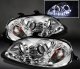 Honda Civic 1999-2000 Clear Halo Projector Headlights with LED DRL