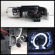 Chevy Silverado 1999-2002 Smoked Halo Projector Headlights with LED