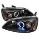 Honda Civic 2001-2003 Black CCFL Halo Projector Headlights