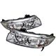 Honda Civic Coupe 2006-2011 Clear Dual Halo Projector Headlights