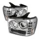 GMC Sierra 2007-2013 Clear CCFL Halo Projector Headlights with LED