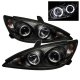 Toyota Camry 2002-2006 Black Dual Halo Projector Headlights