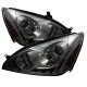 Honda Accord 2003-2007 Smoked Halo Projector Headlights with LED DRL