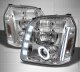 GMC Yukon Denali 2007-2014 Clear Halo Projector Headlights with LED