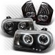 Chrysler 300C 2005-2007 Black CCFL Halo Headlights and LED Tail Lights